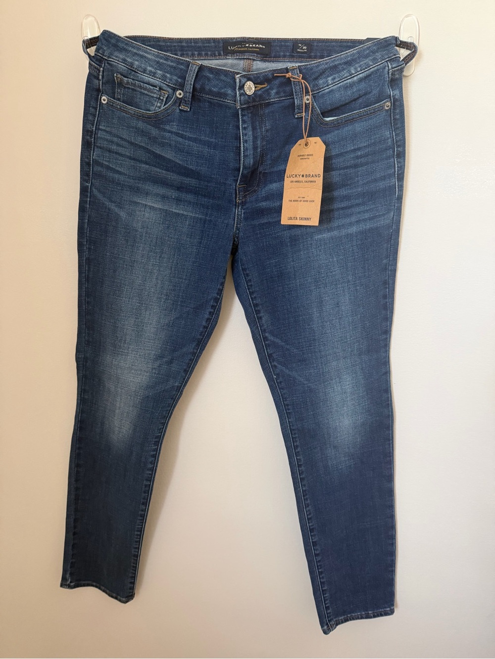 Lucky Brand Women's Dark Blue Skinny Jeans
